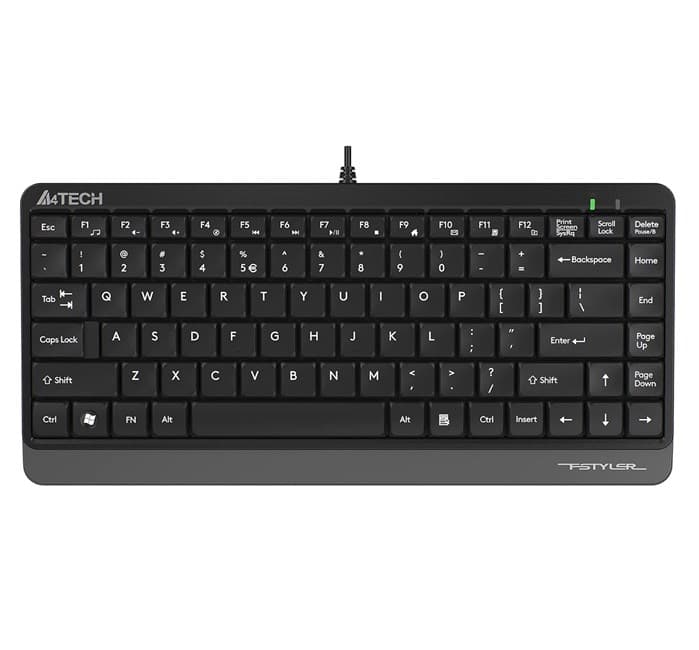 A4-Tech FK11 Q Klavye Gri USB - Multimedya