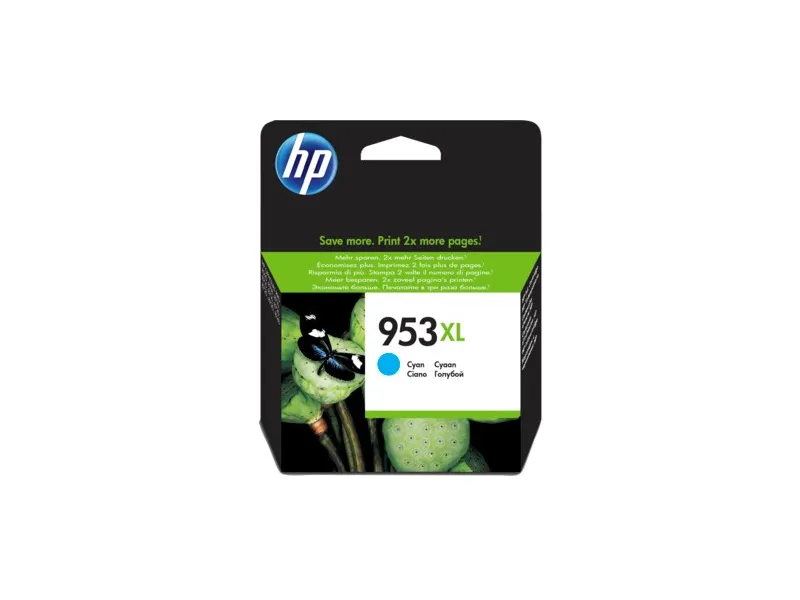 HP F6U16AE Mavi Renkli Mürekkep Kartuş (953XL)