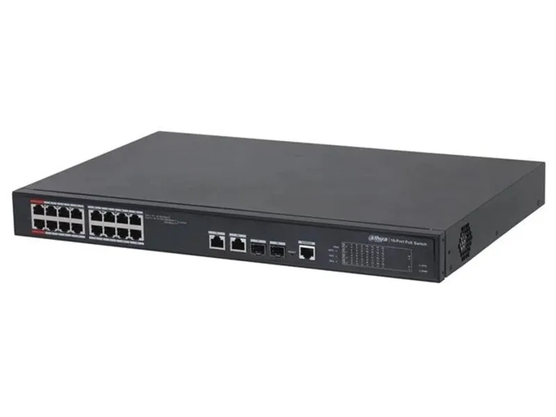 Dahua 16 Port 100Mbps PoE (PFS4218-16ET-240)