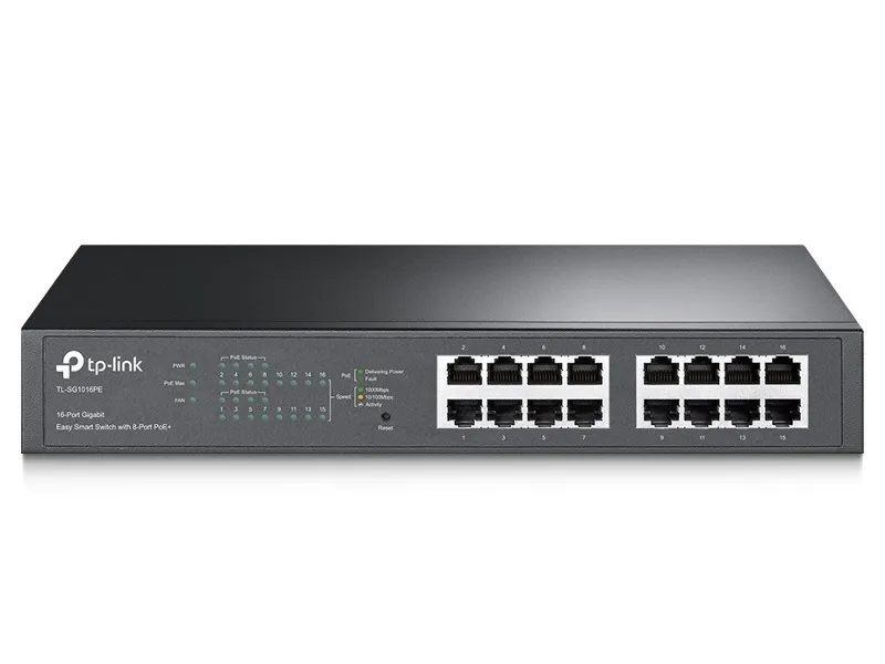 Tp-Link TL-SG1016PE 16Port Gigabit 8Port PoE Switc