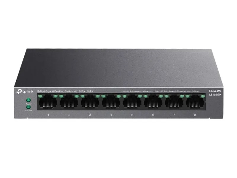 Tp-Link LS108GP 8 Port Poe Gigabit Switch