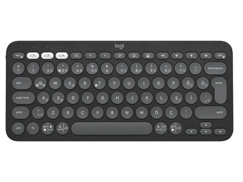 Logitech K380s Çakıl Tuşlu Bluetooth Klavye Siyah