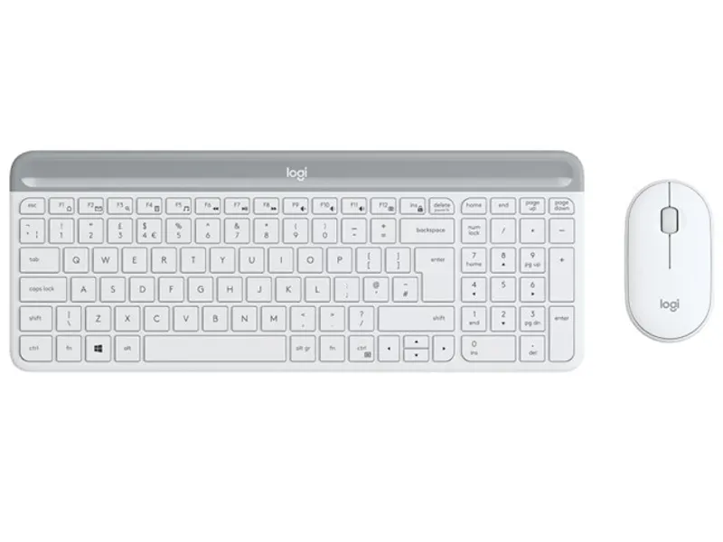 Logitech MK470 İnce Kablosuz K&M Set Beyaz