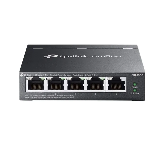 Tp-Link omada ES205GP 5Port Gbit 4 PortPoE+ Switch